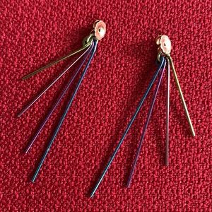Multi colored metal earring backs